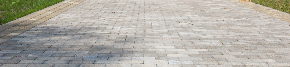 Terrasse en pavé sans salissure