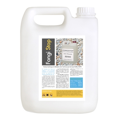 Fongistop terrasse en Dalles et Béton, ultra concentré SD90 - 15 litres