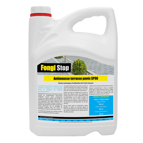 Fongistop terrasse en Pavés, ultra concentré SP90 - 5 litres